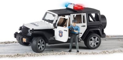 Bruder BRUDER 2526 Jeep Wrangler Unlimited Rubicon mit Polizist 1:16 BRUDER 2526 Jeep Wrangler Unlimited Rubicon с полицейским 1:16