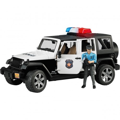 Bruder BRUDER 2526 Jeep Wrangler Unlimited Rubicon mit Polizist 1:16 BRUDER 2526 Jeep Wrangler Unlimited Rubicon с полицейским 1:16