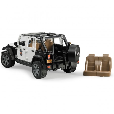 Bruder BRUDER 2526 Jeep Wrangler Unlimited Rubicon mit Polizist 1:16 BRUDER 2526 Jeep Wrangler Unlimited Rubicon с полицейским 1:16
