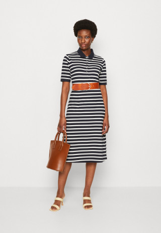 Tommy Hilfiger STRIPE Day dress desert sky/white ПОЛОСКА Повседневное платье небо пустыни/белый