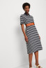 Tommy Hilfiger STRIPE Day dress desert sky/white ПОЛОСКА Повседневное платье небо пустыни/белый