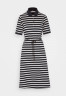 Tommy Hilfiger STRIPE Day dress desert sky/white ПОЛОСКА Повседневное платье небо пустыни/белый