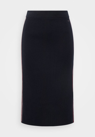 Tommy Hilfiger GLOBAL PENCIL MIDI Pencil skirt desert sky GLOBAL PENCIL MIDI Юбка-карандаш небо пустыни