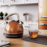 Arendo Arendo Wasserkocher, 1,7 l, 2200 W, Edelstahl Retro Style Vintage, LED Temperaturanzeige, kupfer, Vintage Retro Style Edelstahl-Teekessel im Kupfer Design mit Displayanzeige Чайник Arendo, 1,7 л, 2200 Вт, нержавеющая сталь, винтажный ретро-стиль,
