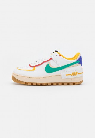 Nike Sportswear W AF1 SHADOW Sneaker low summit white/neptune green yellow/ochre lapis cinnabar sanddrift W AF1 SHADOW Низкие кроссовки женские вершина белый/зеленый нептун желтый/охра лазурит киноварь песчаная пыль