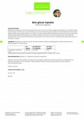 Krauterhaus Sanct Bernhardt Beta-glucan Capsules, 180 капсул