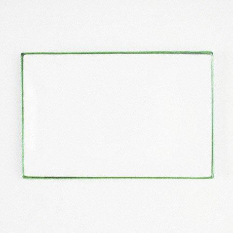 Gmundner Keramik Gmundner Keramik Gruner Rand Platte rechteckig 30x20 cm Gmundner Ceramics Gr?ner Rand Блюдо прямоугольное 30x20 см