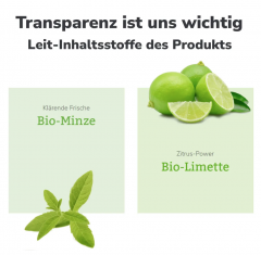 Lavera Shampoo Frische &amp; Balance, Лавера Шампунь Свежесть и Баланс с органической мятой и органическим лаймом  для жирных волос, 250 мл