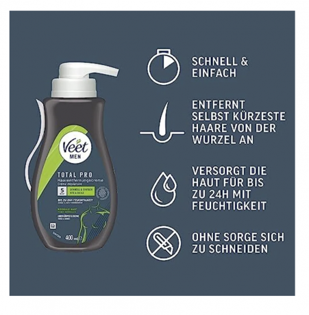 Veet For Men Haarentfernungs-Gelcreme Sensitiv Гель-крем для депиляции для мужчин для чувствительной кожи
