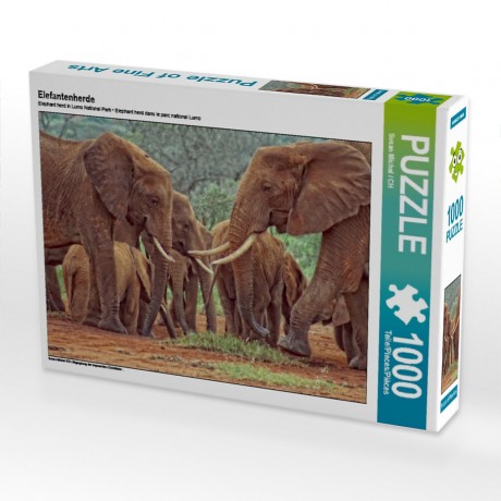 CALVENDO Puzzle CALVENDO Puzzle Elefantenherde Пазл CALVENDO Пазл стадо слонов