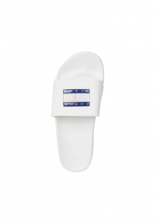 Tommy Hilfiger FLAG PRINT Pool slides white ФЛАГ ПРИНТ Горки для бассейна белый
