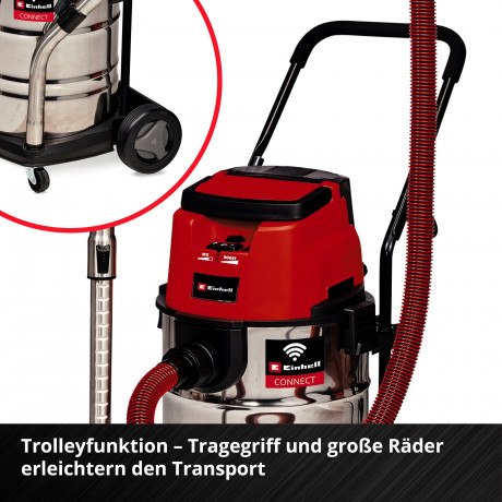 Einhell Einhell Nass-Trocken-Akkusauger TP-VC 36/30 S Auto-Solo, mit Beutel, ohne Akku Аккумуляторный пылесос Einhell для влажной и сухой уборки TP-VC 36/30 S Auto-Solo, с сумкой, без аккумулятора