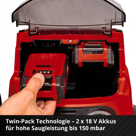 Einhell Einhell Nass-Trocken-Akkusauger TP-VC 36/30 S Auto-Solo, mit Beutel, ohne Akku Аккумуляторный пылесос Einhell для влажной и сухой уборки TP-VC 36/30 S Auto-Solo, с сумкой, без аккумулятора