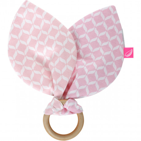 Motherhood Beissring aus Holz mit Baumwollblatter Деревянный прорезыватель с хлопковыми листьями