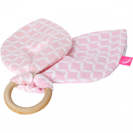 Motherhood Beissring aus Holz mit Baumwollblatter Деревянный прорезыватель с хлопковыми листьями