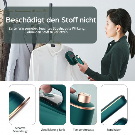 TOPMELON TOPMELON Reise-Dampfbugeleisen Mini Reisebugeleisen 38W, 50 ml Wassertank Дорожный паровой утюг TOPMELON, мини-утюг для путешествий, 38 Вт, резервуар для воды 50 мл