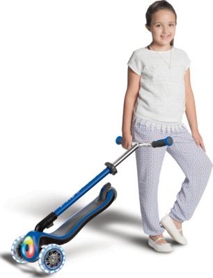 Globber GLOBBER ELITE PRIME mit Leuchtrollen und flash light blau GLOBBER ELITE PRIME со светлыми колесами и синей вспышкой