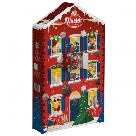Wicklein Adventskalender, Wicklein нюрнбергский адвент-календарь 2026 с 24 шоколадными Elisenlebkuchen, 318 г