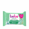 bebe belebende Reinigungstuecher, 25 Stueck, bebe освежающие салфетки для снятия макияжа с маслом жожоба для комбинированной кожи, 25 шт.