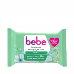 bebe belebende Reinigungstuecher, 25 Stueck, bebe освежающие салфетки для снятия макияжа с маслом жожоба для комбинированной кожи, 25 шт.