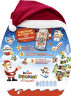 kinder Ueberraschung & Friends Adventskalender, 24 Tuerchen, 29 St., 370 g, Большой адвент-календарь kinder с 24 окошками, 29 шоколадными изделиями и плюшевой шапкой, 370 г