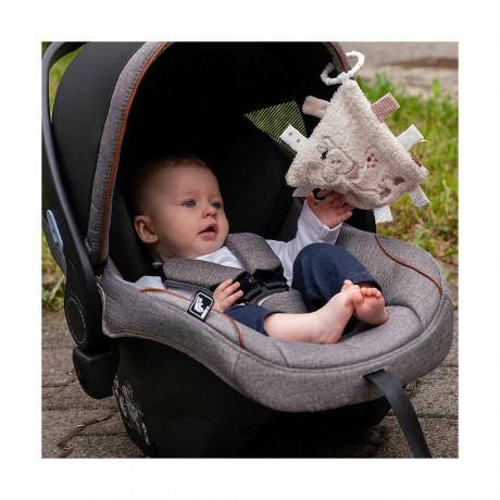 Fehn Knistertuch Lama mit Ring Лама из хрустящей ткани с кольцом