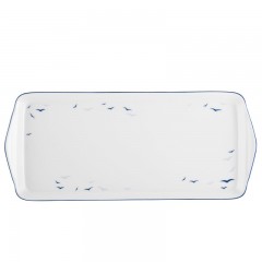 Tettau Tettau Worpswede 04164 Rugen  Kuchenplatte rechteckig 34x14cm Tettau Worpswede 04164 R?gen Тарелка для торта прямоугольная 34x14см