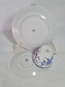 Чайное трио винтажное Seltmann Weiden Bavaria в бело-синих тонах, фарфор, Германия, 1960-70гг.