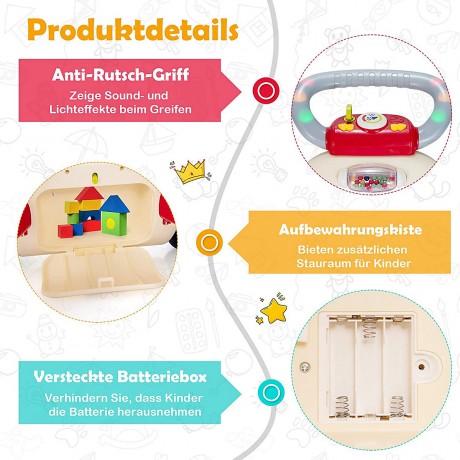 COSTWAY® Lauflernwagen mit Musik  Licht ab 9 Monaten Ходунки с музыкальным светом с 9 мес.