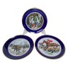 Lindner Kueps Bavaria Kobalt, Линднер Купс Бавария Коллекционная кобальтовая тарелка "Кабаны" 19см х 2см 1