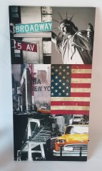 Shanghai Decoration Фото-коллаж &quot;Нью-Йорк, Бродвей, Статуя Свободы&quot; 2005-2010гг, 60х30х2см