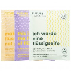 FUTURE STORIES Flussigseifen Pulver 3er Set aus allen Sorten  Набор жидких мыльных порошков из 3-х видов всех видов