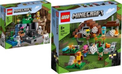 LEGO Minecraft 2er Set: Skelettverlies (21189) + Das verlassene Dorf (21190) Minecraft Набор из 2 предметов: Подземелье скелетов (21189) + Заброшенная деревня (21190)