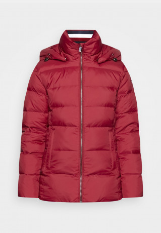 Tommy Hilfiger GLOBAL STRIPE  Down coat rouge GLOBAL STRIPE Пуховое пальто румяна