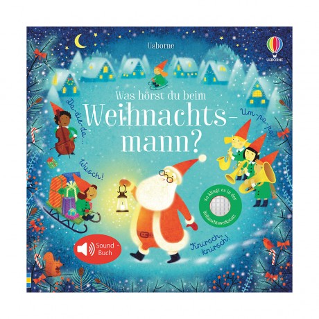 Usborne Verlag Was horst du beim Weihnachtsmann? Что ты слышишь от Санты?