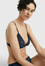 Tommy Hilfiger COASTAL FLORAL TONAL LOGO Triangle bra wuw wlw floral blue COASTAL FLORAL TONAL LOGO Бюстгальтер с треугольными чашечками вау цветочный синий