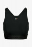 Tommy Hilfiger ESSENTIAL RACERBACK Medium support sports bra black ESSENTIAL RACERBACK Спортивный бюстгальтер со средней поддержкой черный