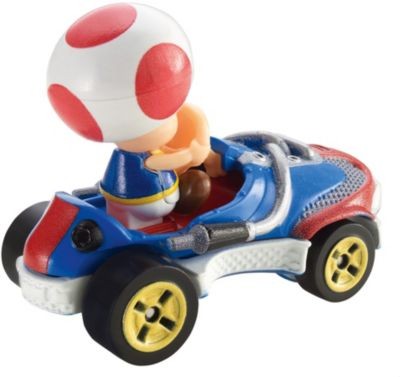 Mattel Hot Wheels Mario Kart Replica 1:64 Die-Cast Toad Hot Wheels Mario Kart Реплика 1:64 Литая жаба