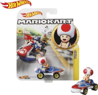 Mattel Hot Wheels Mario Kart Replica 1:64 Die-Cast Toad Hot Wheels Mario Kart Реплика 1:64 Литая жаба