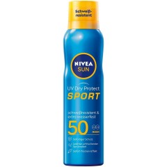 Nivea Sun UV Dry Protect Sport Spray LSF 50  Спортивный спрей Sun UV Dry Protect SPF 50