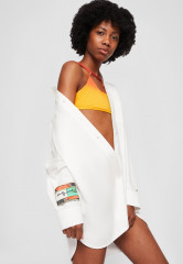 Tommy Hilfiger TOMMY HILFIGER X ANDY WARHOL LOBSTER EMBRO SHIRT DRESS Shirt dress ecru ПЛАТЬЕ-РУБАШКА TOMMY HILFIGER X ANDY WARHOL LOBSTER EMBRO Платье-рубашка экрю