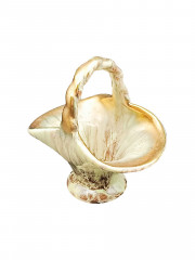 Конфетница винтажная Jasba Pottery в виде корзинки, перламутр, керамика, 12 х 11 см, Германия, 1970-80гг.