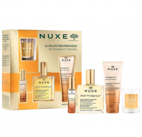 NUXE Huile Prodigieuse La Collection Prodigieux Подарочный набор 2024 "Потрясающая коллекция", 4 средства