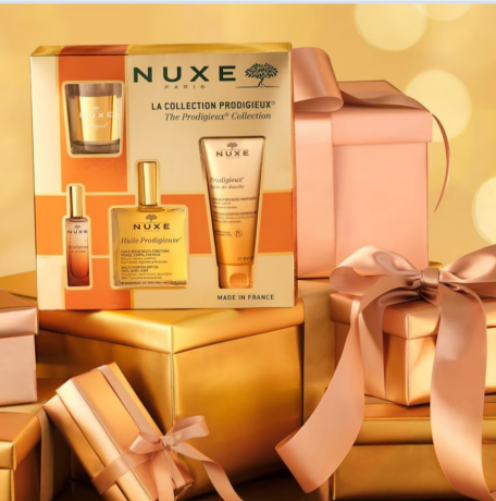NUXE Huile Prodigieuse La Collection Prodigieux Подарочный набор 2024 "Потрясающая коллекция", 4 средства