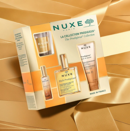 NUXE Huile Prodigieuse La Collection Prodigieux Подарочный набор 2024 "Потрясающая коллекция", 4 средства