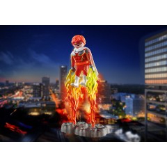 PLAYMOBIL 2er Set: 70872 Superheld + 70876 Kind mit Monsterchen Набор из 2 предметов: 70872 супергероя + 70876 ребенка с монстром