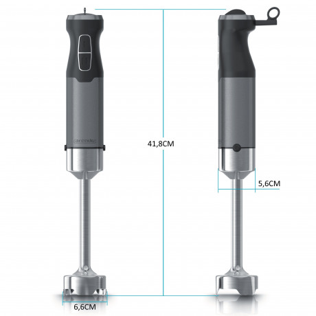 Arendo Arendo Stabmixer, 1000 W, Edelstahl Purierstab mit Messbecher, Handmixer, stufenlose Regelung, Mixfuss lasst sich leicht abnehmen und ist spulmaschinenfest  Ручной блендер Arendo, 1000 Вт, стержень для пюре из нержавеющей стали с мерным стаканом, р