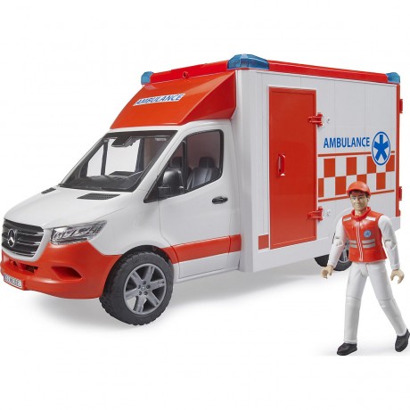 Bruder Mercedes Benz Sprinter Ambulanz mit Fahrer Машина скорой помощи Mercedes Benz Sprinter с водителем