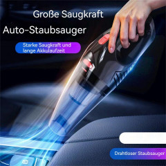 TUABUR TUABUR Akku-Handstaubsauger Wiederaufladbarer multifunktionaler kabelloser Nass- und Trockensauger, 5500Pa Staubsauger mit 2000mA Akku, 4-in-1 multifunktionaler kabelloser Handstaubsauger, Geeignet fur Tierhaare, Autoinnenraume, Staub, Buro- und He