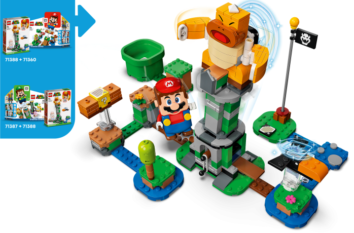 Lego Kippturm mit Sumo-Bruder-Boss – Erweiterungsset Наклоняющаяся башня с набором расширения Sumo Brother Boss